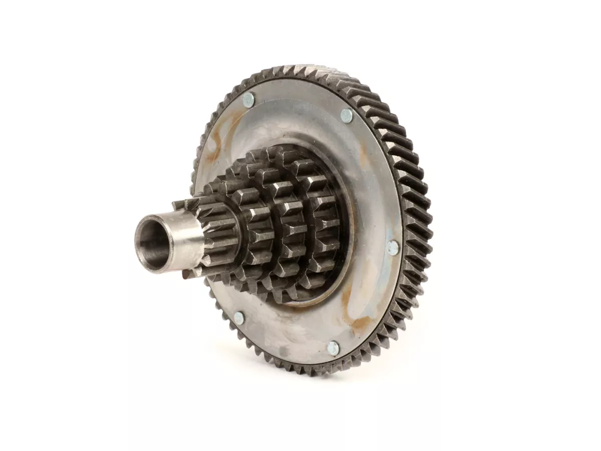 Gear cluster -VESPA- Vespa PX200, Rally200 - 12-13-17-21 teeth with primary drive 65 teeth