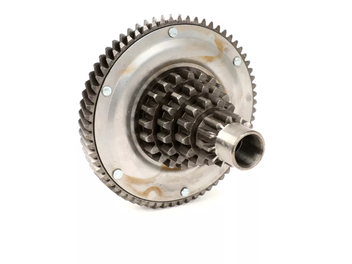 Gear cluster -VESPA- Vespa PX200, Rally200 - 12-13-17-21 teeth with primary drive 65 teeth