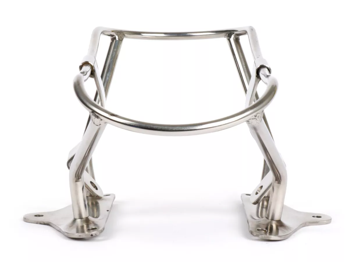 Spare wheel carrier front -SPORT In Line- Lambretta LI (series 3), LIS, SX, TV (series 3), DL, GP - Chrome
