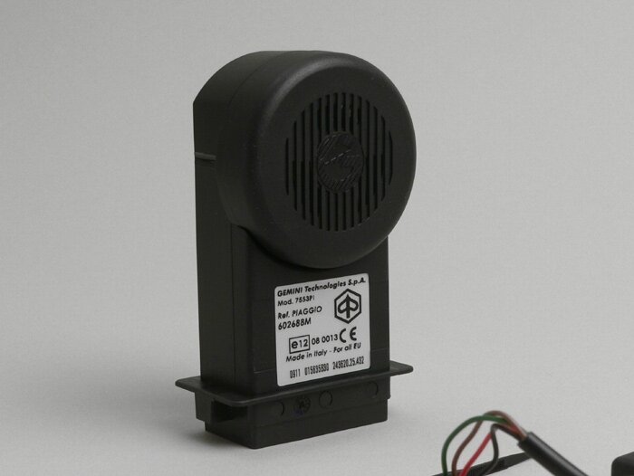 Alarm system -PIAGGIO E-Lux-  Vespa LX, LXV, Gilera Runner50 (1997-), NRG, NRG MC2, NRG MC3, NRG Extreme, NRG Power, NTT, Typhoon 50 (2001-), Beverly, Carnaby, X-Evo, X7, X8, X9