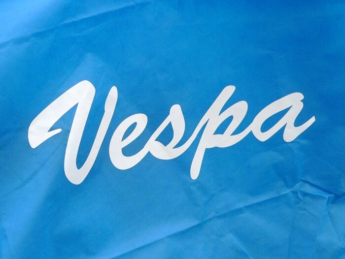 Scooter cover (dust cover) -FA ITALIA Vespa- blue