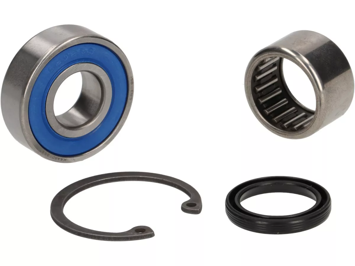 Front hub bearing set (ball bearing and needle roller bearing) -VESPA- PX (1982-), T5 125cc, Cosa, PK, ET2, ET4, Sfera, Quartz, LX, GT125, GTS - Ø=20mm