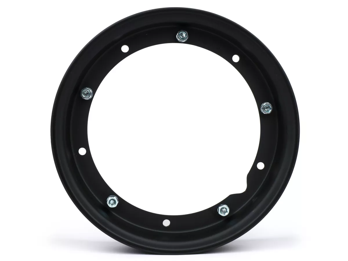 Wiel -FA ITALIA 2.10-10 inch, staal- Vespa (type PX) - Vespa Smallframe V50, 50N, Special, PV, ET3, PK50-125 (S/XL/XL2), Largeframe PX, T5, Sprint, Rally, GT/GTR, LML Star, Deluxe - Zwart