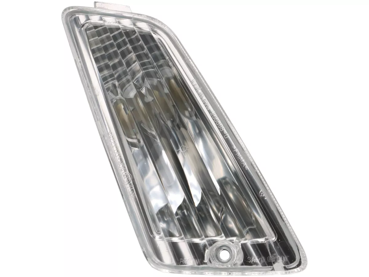 Indicator -PIAGGIO Triom- Vespa GT, GTL, GTV, GTS 125-300 (-2013) - colourless - smooth lens - front rhs