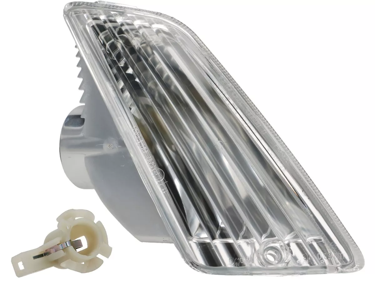 Indicator -PIAGGIO Triom- Vespa GT, GTL, GTV, GTS 125-300 (-2013) - colourless - smooth lens - front rhs