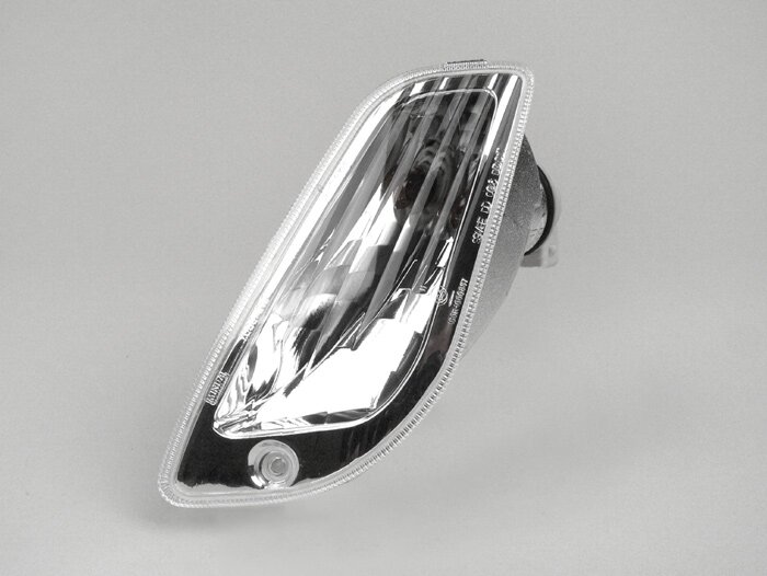 Blinkers -PIAGGIO- Vespa LX, LXV, S - vit - klarglas - fram, vänster