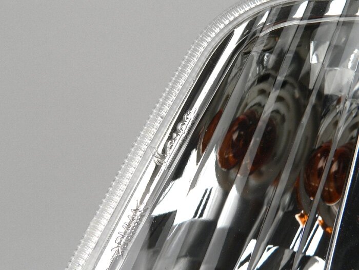 Blinkers -PIAGGIO- Vespa LX, LXV, S - vit - klarglas - fram, vänster