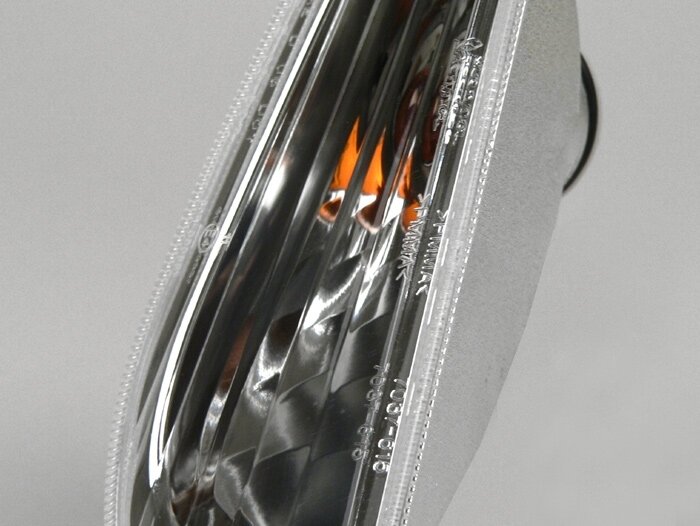 Blinkers -PIAGGIO- Vespa LX, LXV, S - vit - klarglas - fram, höger