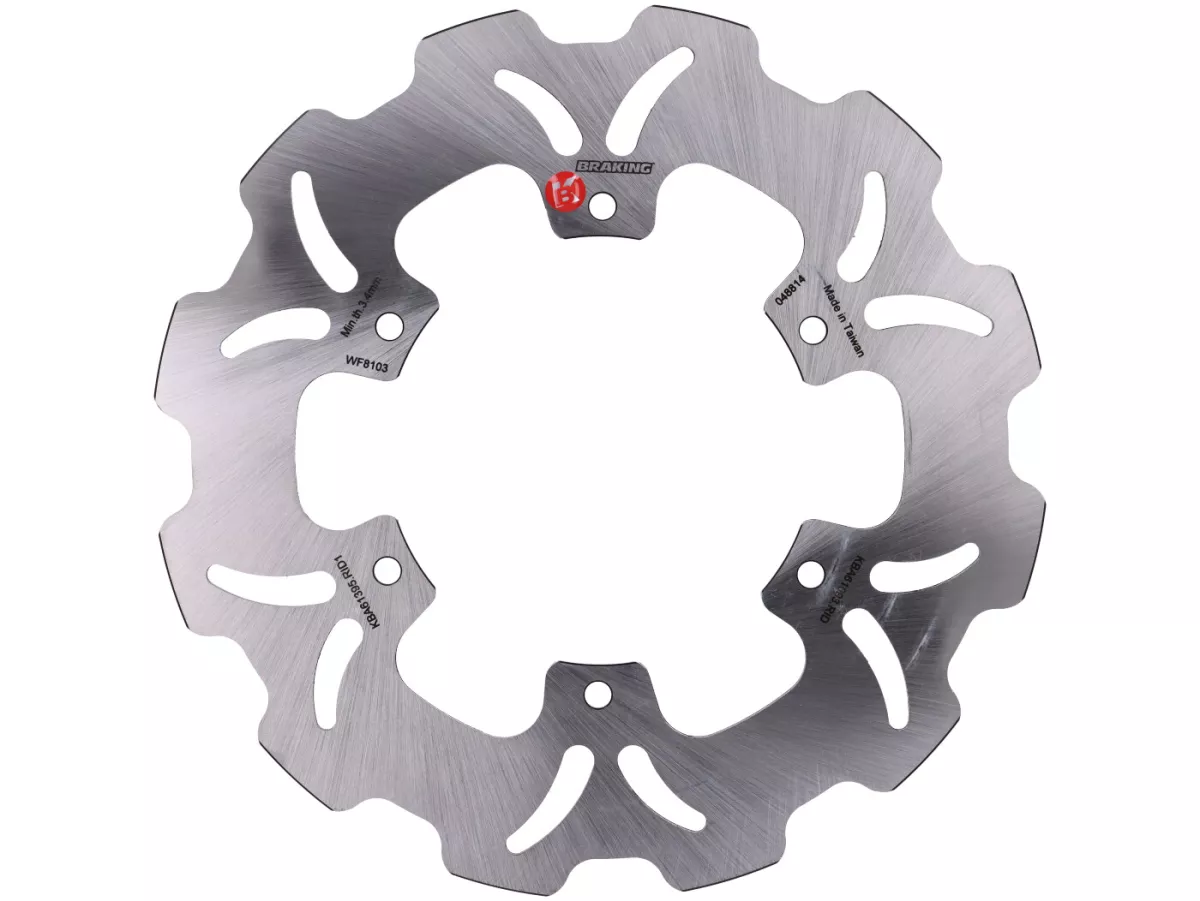 Rem cakram -BRAKING Wave Ø220/105mm 6o- Vespa GT125 (vh), GT200 (vh), GTL125 (vh), GTL200 (vh), GTS125 (vh), GTS250 (vh), GTS125 i.E. Super (vh), GTS300 i.E. Super (vh), GTS125 i.E. Super Sport (vh), GTS300 i.E. Super Sport (vh), GTV125 (vh), GTV250 i