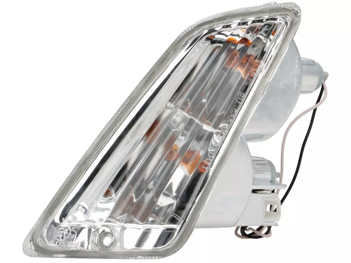Clignotant -PIAGGIO Siem- Vespa GT, GTL, GTV, GTS 125-300 (-2013) - incolore - cabochon pas strié - avant gauche