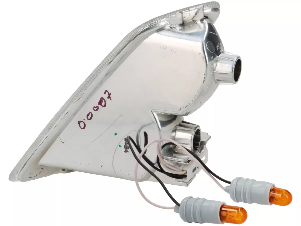 Clignotant -PIAGGIO Siem- Vespa GT, GTL, GTV, GTS 125-300 (-2013) - incolore - cabochon pas strié - avant droit