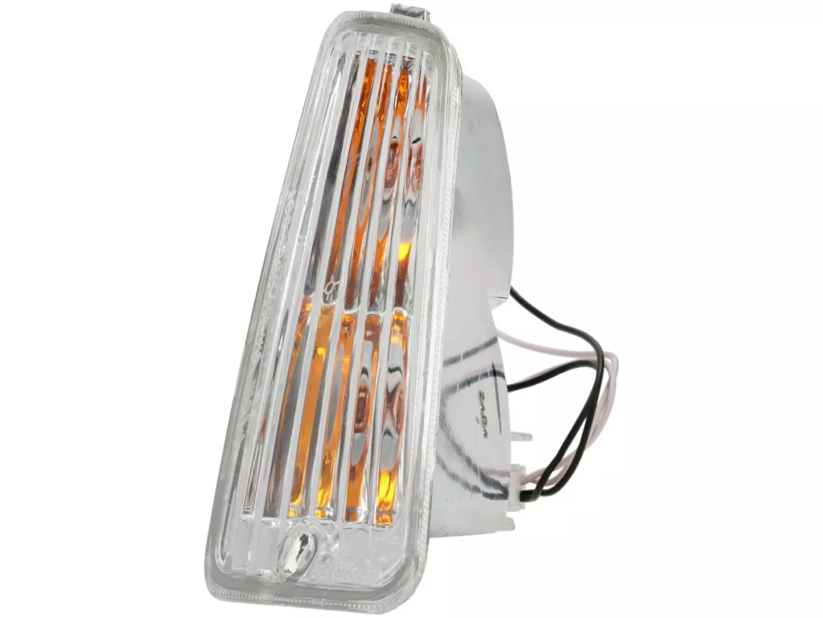 Clignotant -PIAGGIO Siem- Vespa GT, GTL, GTV, GTS 125-300 (-2013) - incolore - cabochon pas strié - avant droit