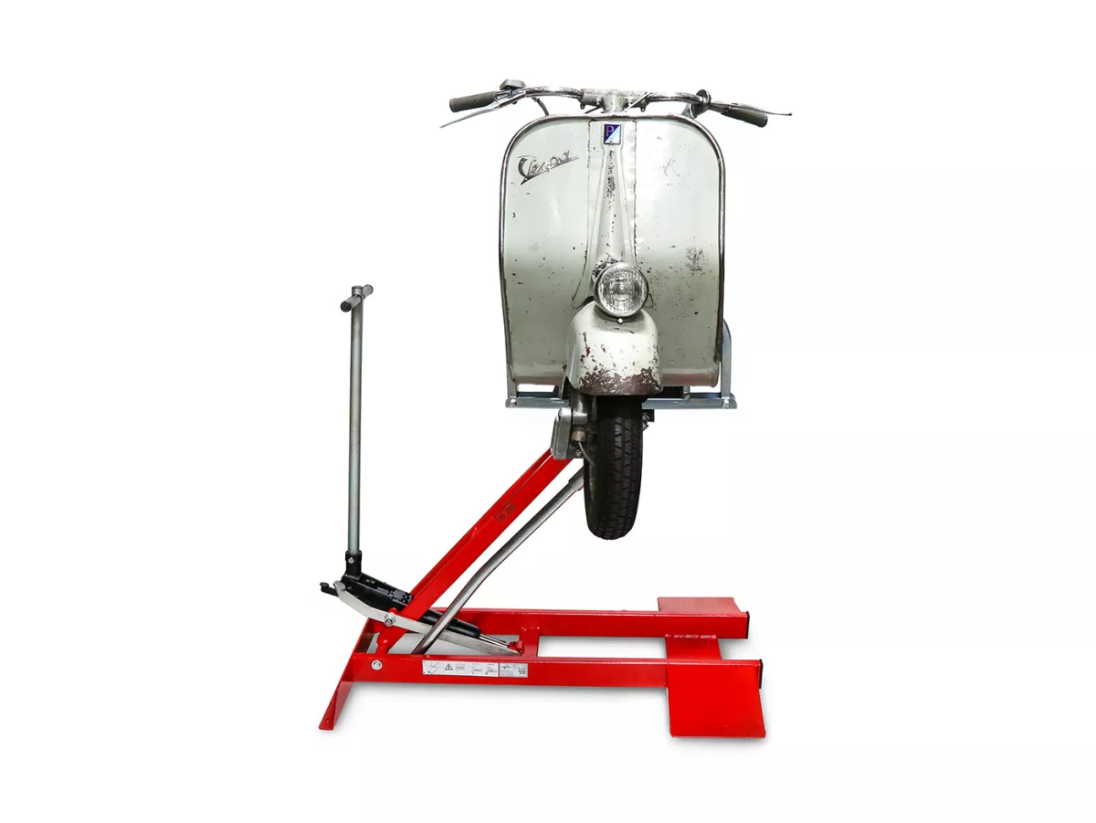 Lift -FA ITALIA Vespa- Vespa Smallframe, Largeframe, Wideframe 50-200ccm - 360° swivel, load capacity up to 350kg, lifting range 25-100cm, tiltable