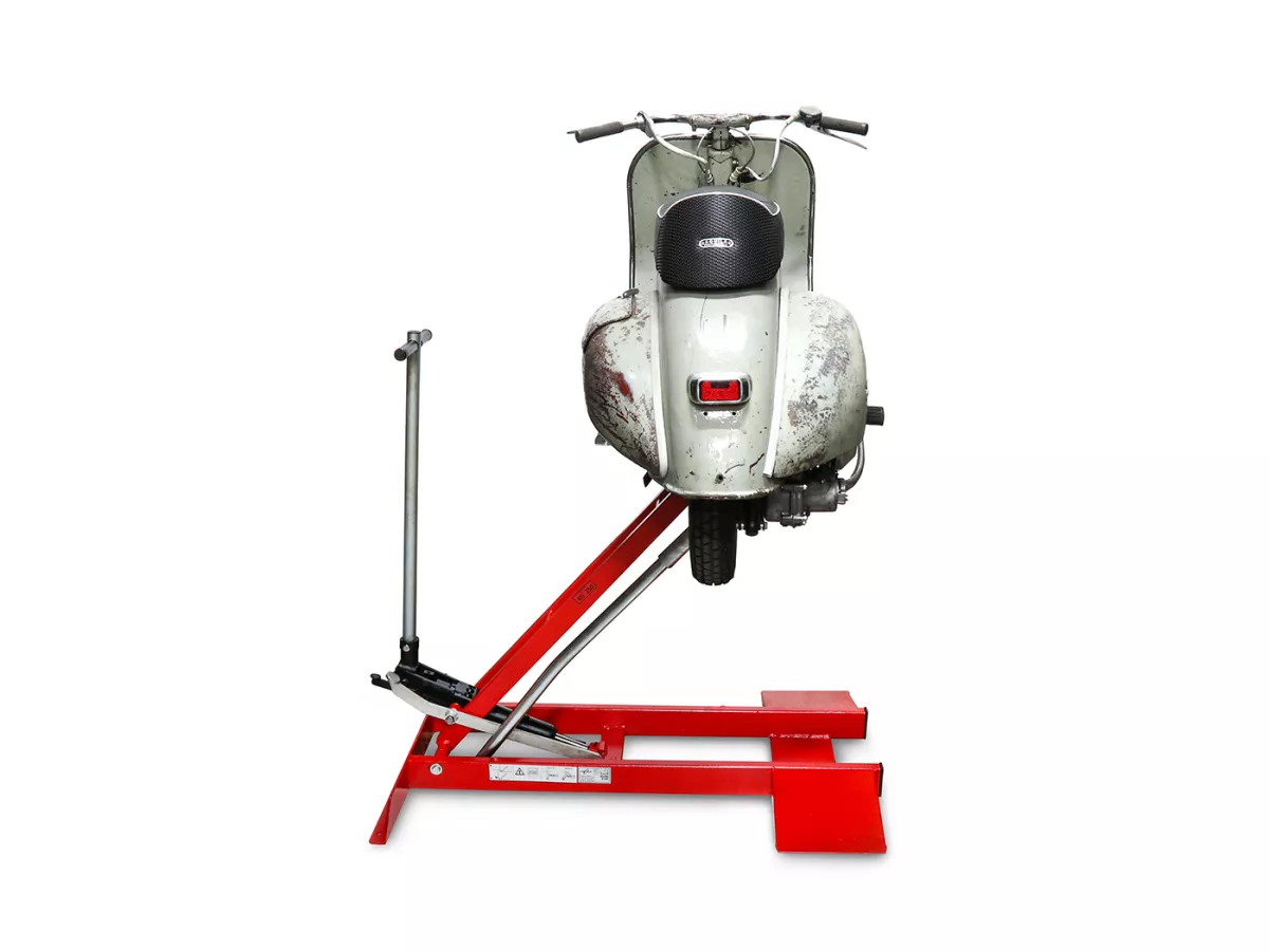Lift -FA ITALIA Vespa- Vespa Smallframe, Largeframe, Wideframe 50-200ccm - 360° swivel, load capacity up to 350kg, lifting range 25-100cm, tiltable