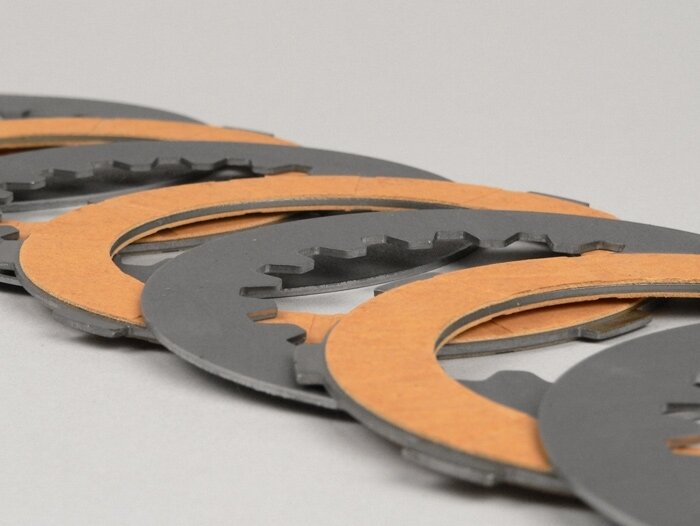 Clutch friction plate set -NEWFREN Race Carbon - Vespa Cosa2- 4 friction plates
