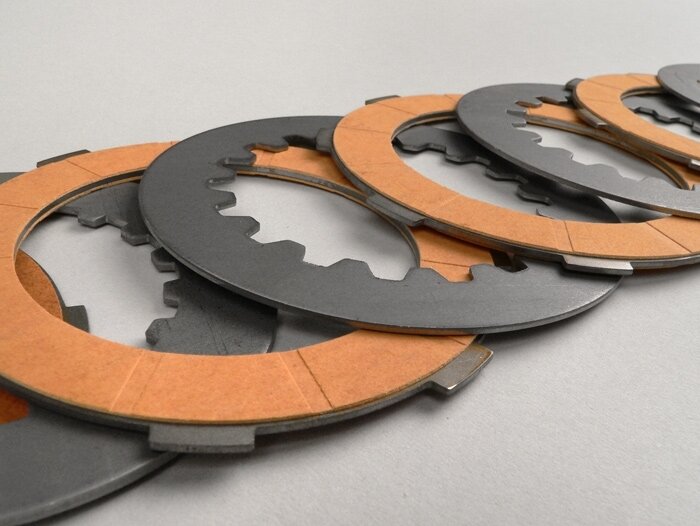 Clutch friction plate set -NEWFREN Race Carbon - Vespa Cosa2- 4 friction plates