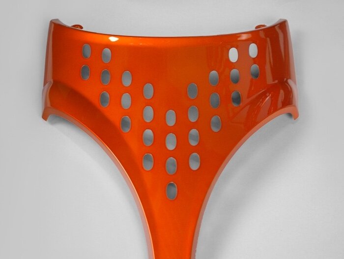 Set di parti della carenatura -EDGE- 11 pezzi - Aprilia SR dal 1998, SR50 Street - arancio metallizzato