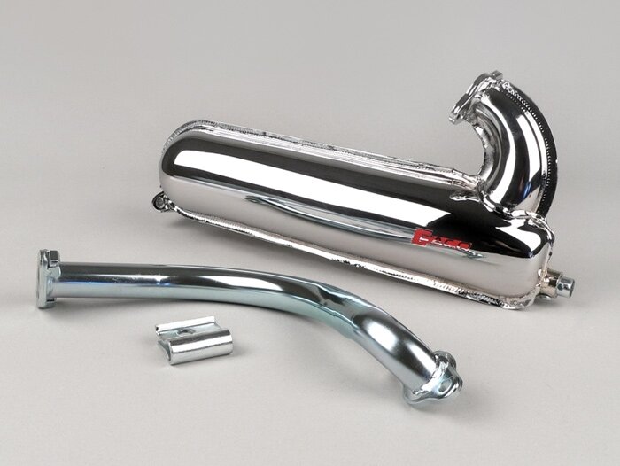 Exhaust -FACO ET3 banana- Vespa V50 - chrome