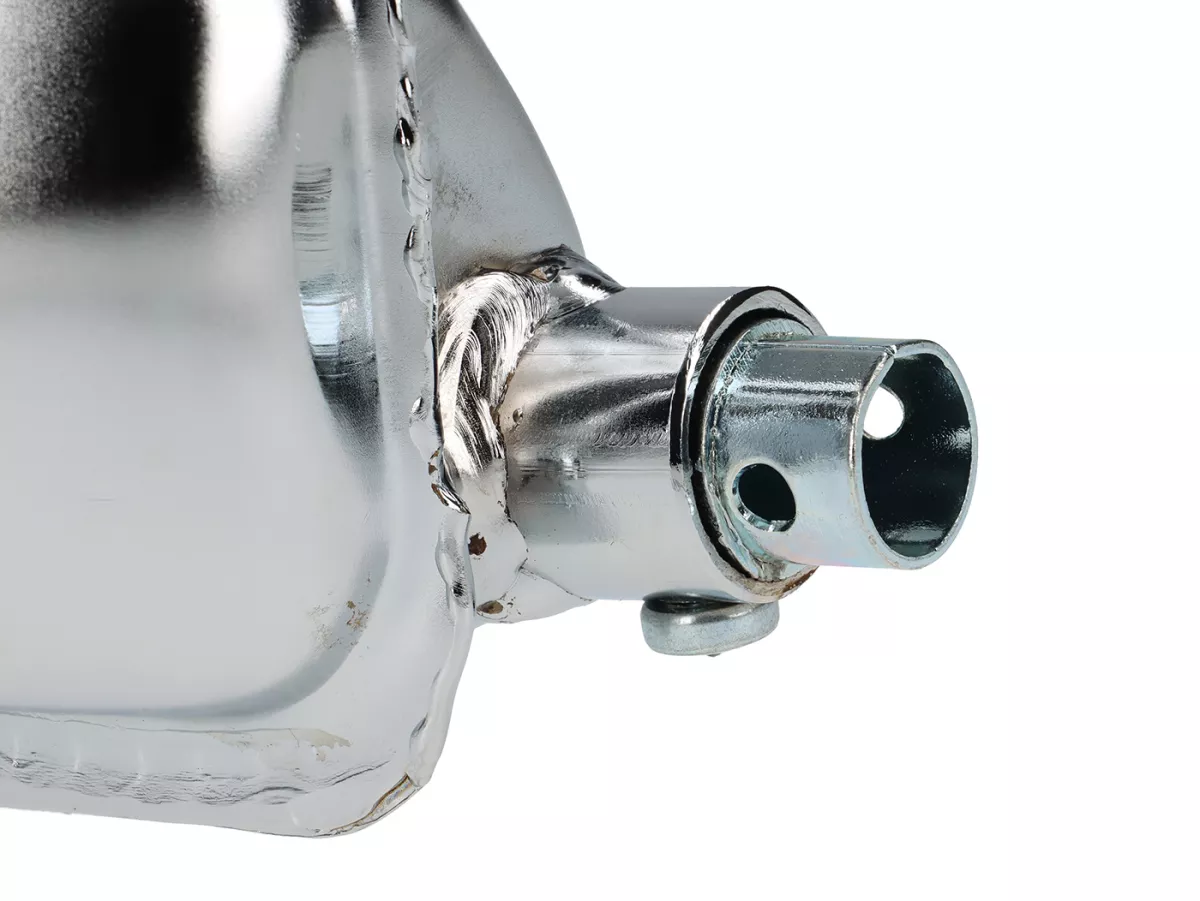 Exhaust -FACO ET3 banana- Vespa PV125, ET3 125 - chrome