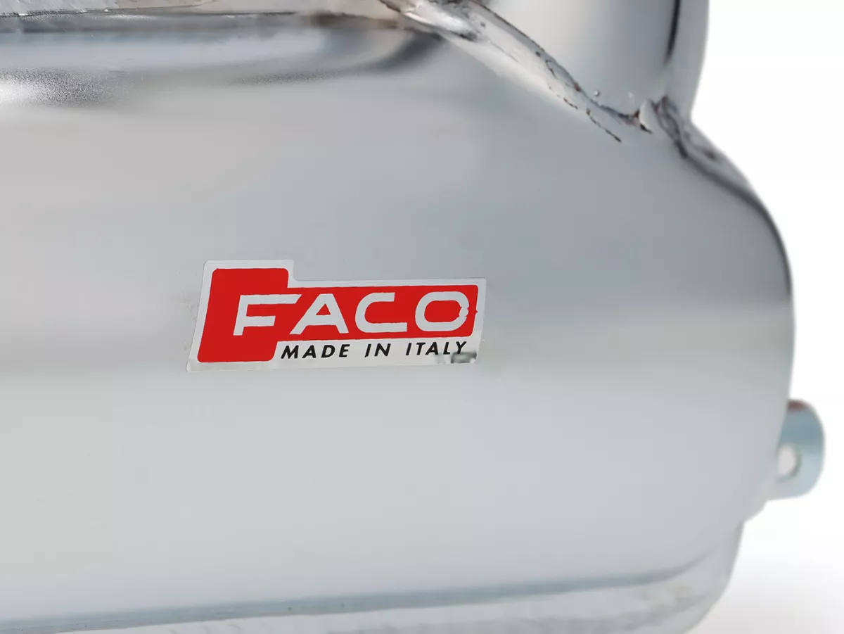Exhaust -FACO ET3 banana- Vespa PV125, ET3 125 - chrome