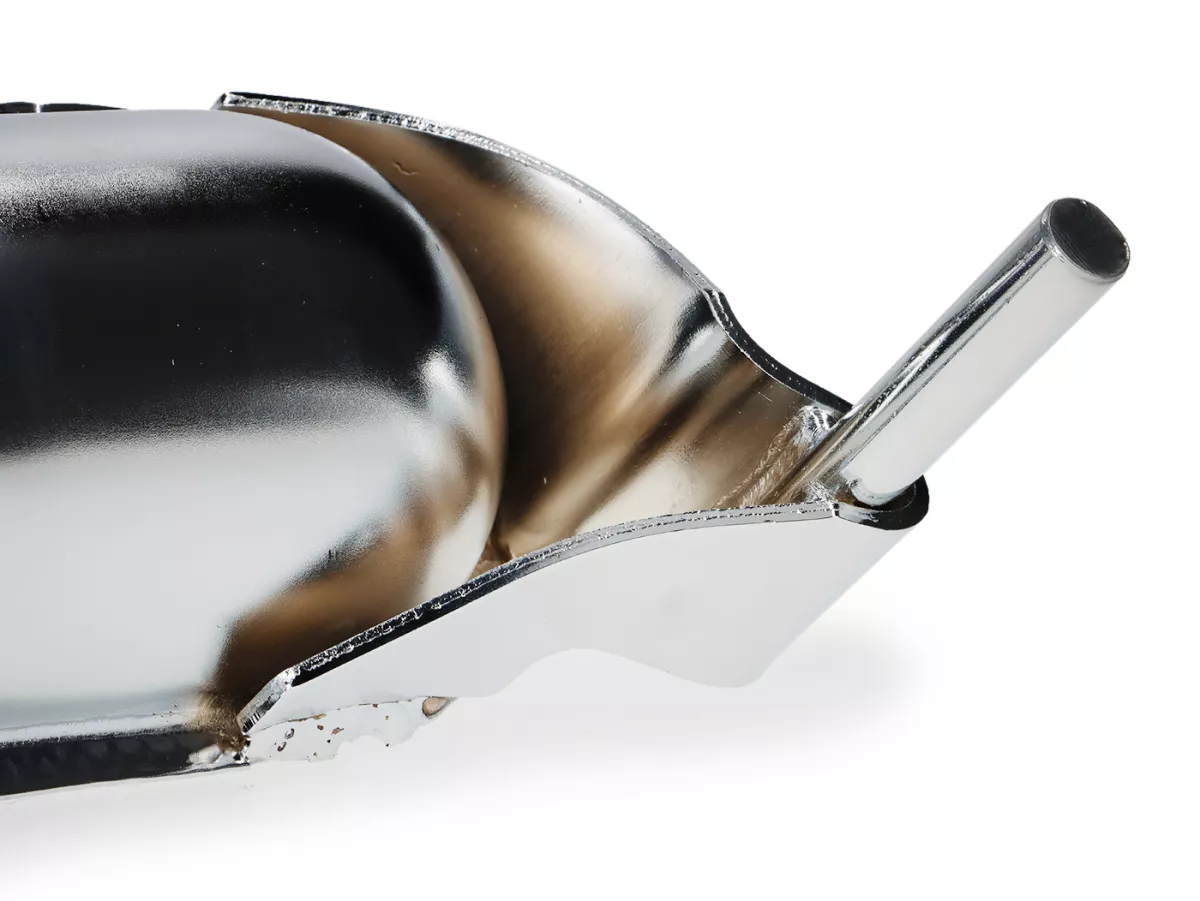 Exhaust -FACO ET3 banana- Vespa PV125, ET3 125 - chrome