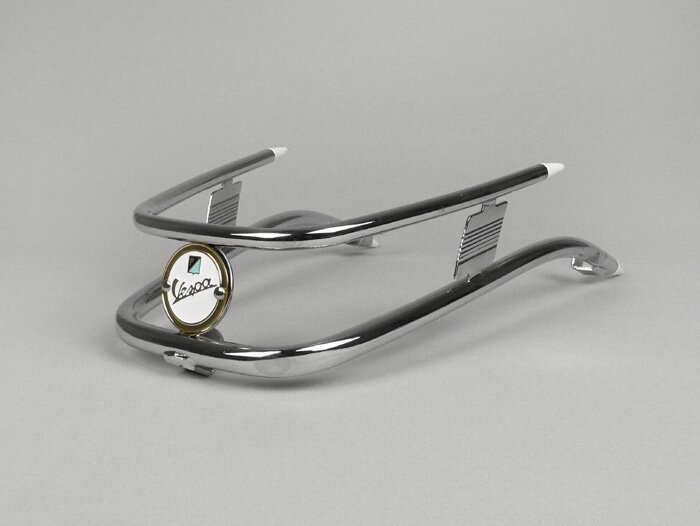 Bumper depan -PIAGGIO- Vespa Rally180 (VSD1T), Rally200 (VSE1T), Sprint150 (VLB1T), TS125 (VNL3T), GTR125 (VNL2T) - Chrome