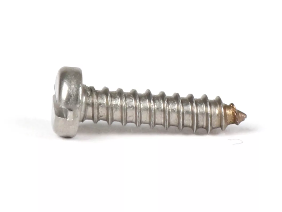 Plaatschroef -DIN 7971 2,9x13mm roestvrij staal (gebruikt voor claxon Rally180 (VSD1T), Rally200 (VSE1T), Sprint150 (VLB1T), TS125 (VNL3T), GT125 (VNL2T), GTR125 (VNL2T), GL150 (VLA1T), Super, SS180 (VSC1T), GS160 / GS4 (VSB1T), VNA, VNB, VBA, VBB, GS, VN