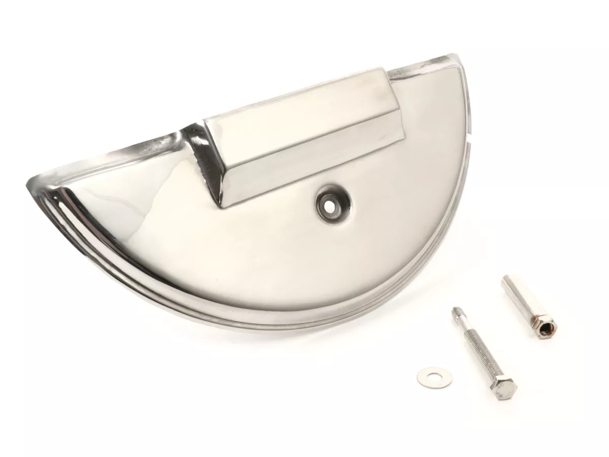 Reservewielafdekking -SPAQ- Vespa PX80, PX125, PX150, PX200 - roestvrij staal