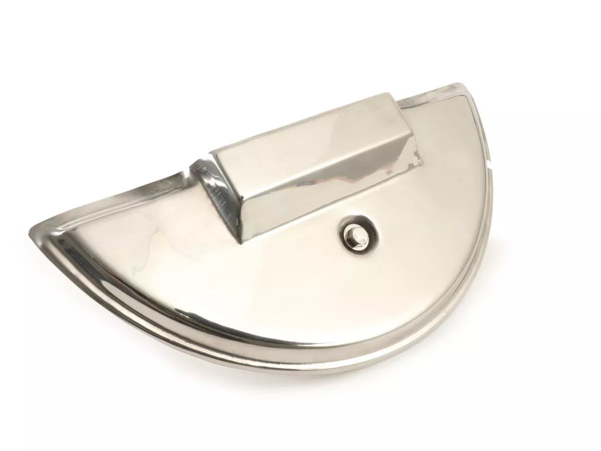 Reservewielafdekking -SPAQ- Vespa PX80, PX125, PX150, PX200 - roestvrij staal