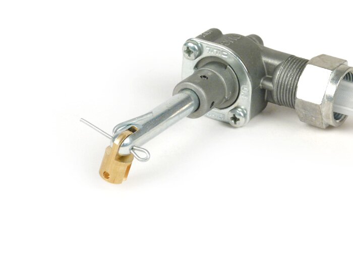 Rubinetto carburante -FAST FLOW V2.0 90°- Lambretta LI, LIS, SX, TV (Serie 2-3), DL, GP - senza leva