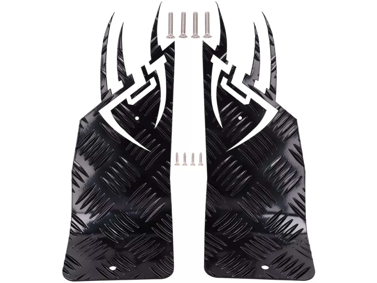 Runningboard alloy -DF OPTICPARTS Style 16- Peugeot Speedfight1-2 - front part - black