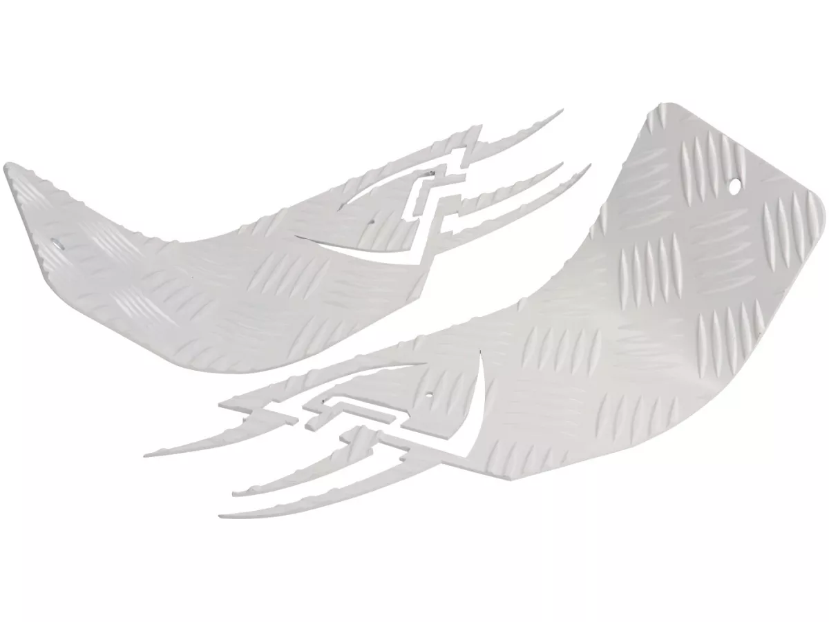 Runningboard alloy -DF OPTICPARTS Style 16- Peugeot Speedfight1-2 - front part - white