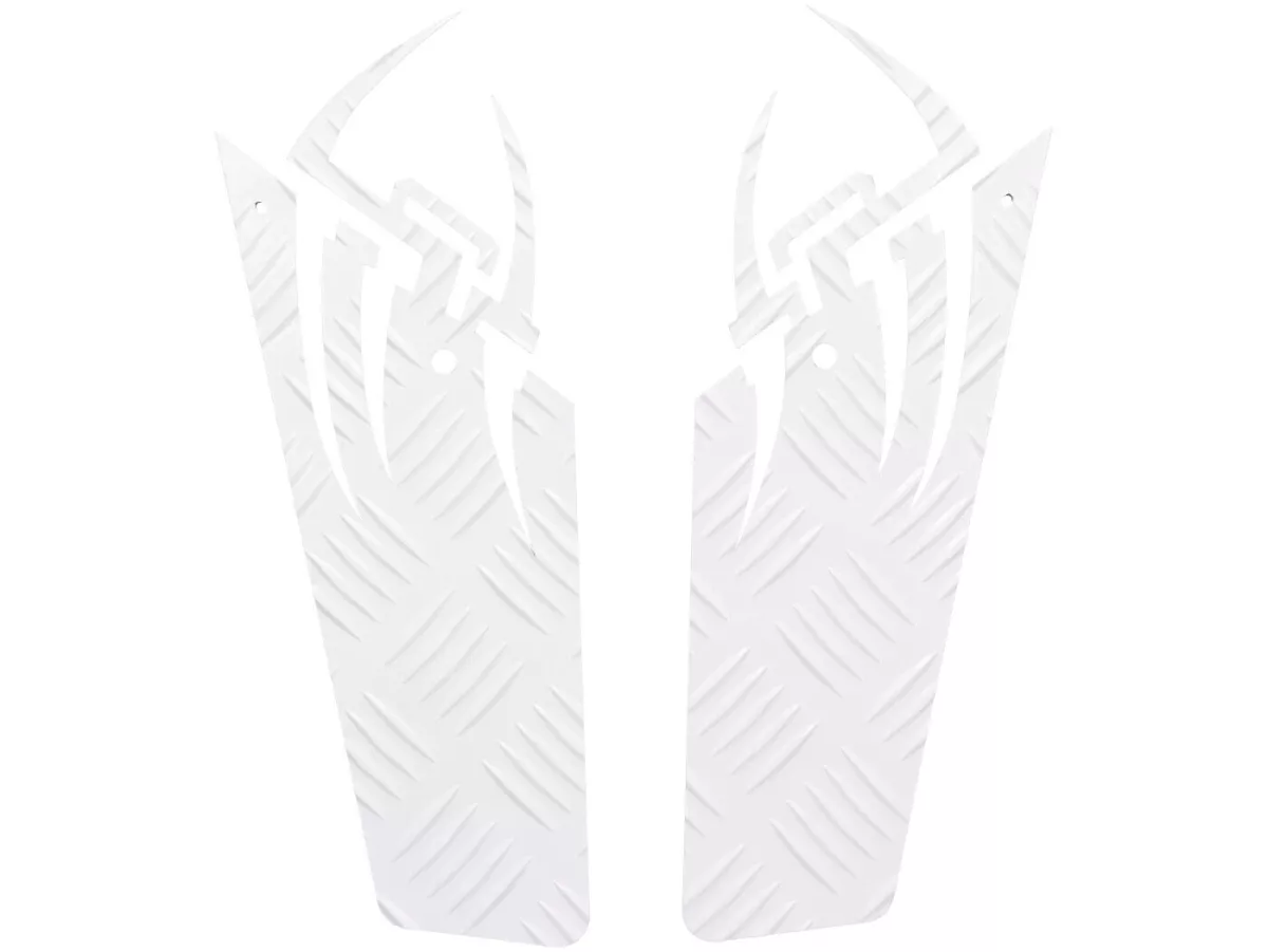 Runningboard alloy -DF OPTICPARTS Style 16- Peugeot Speedfight1-2 - rear part - white