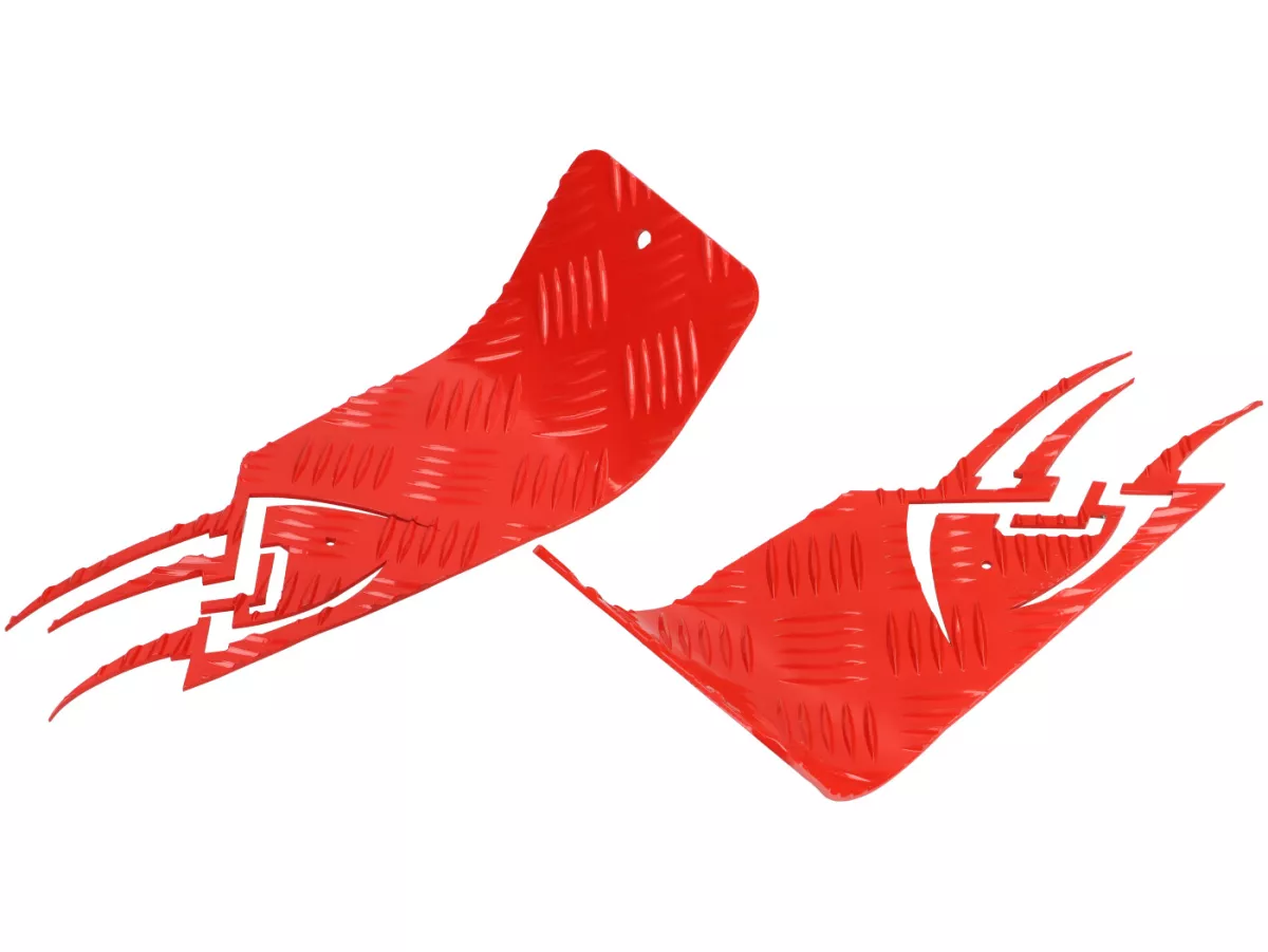 Aluminium traanplaat -DF OPTICPARTS Style 16- Peugeot Speedfight1-2 - voorstuk - rood