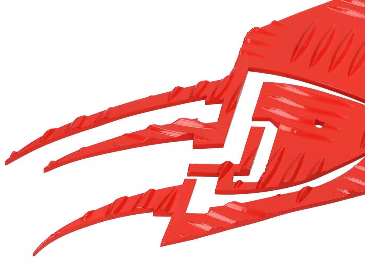 Aluminium traanplaat -DF OPTICPARTS Style 16- Peugeot Speedfight1-2 - voorstuk - rood