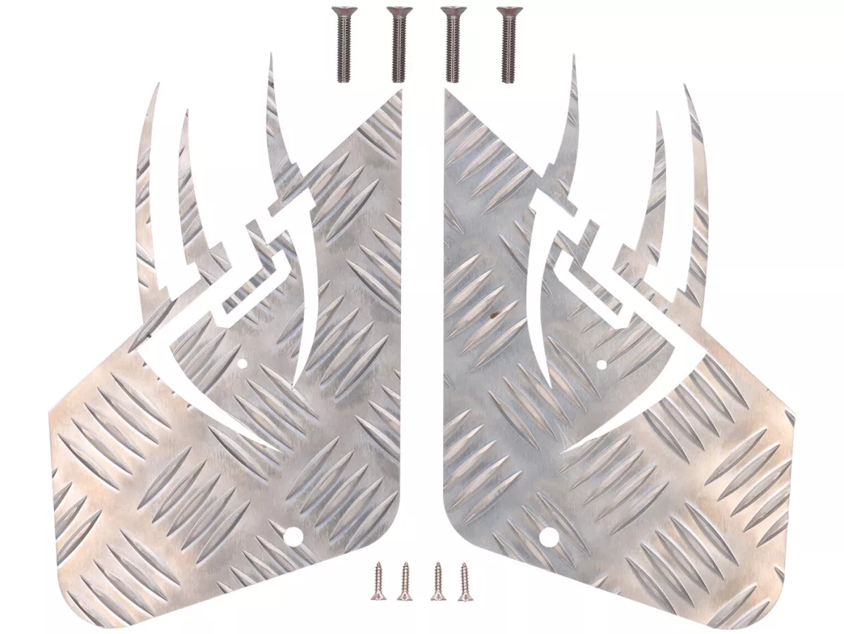 Täckbricka aluminium -DF OPTICPARTS Style 16- CPI Husar - främre del - aluminium