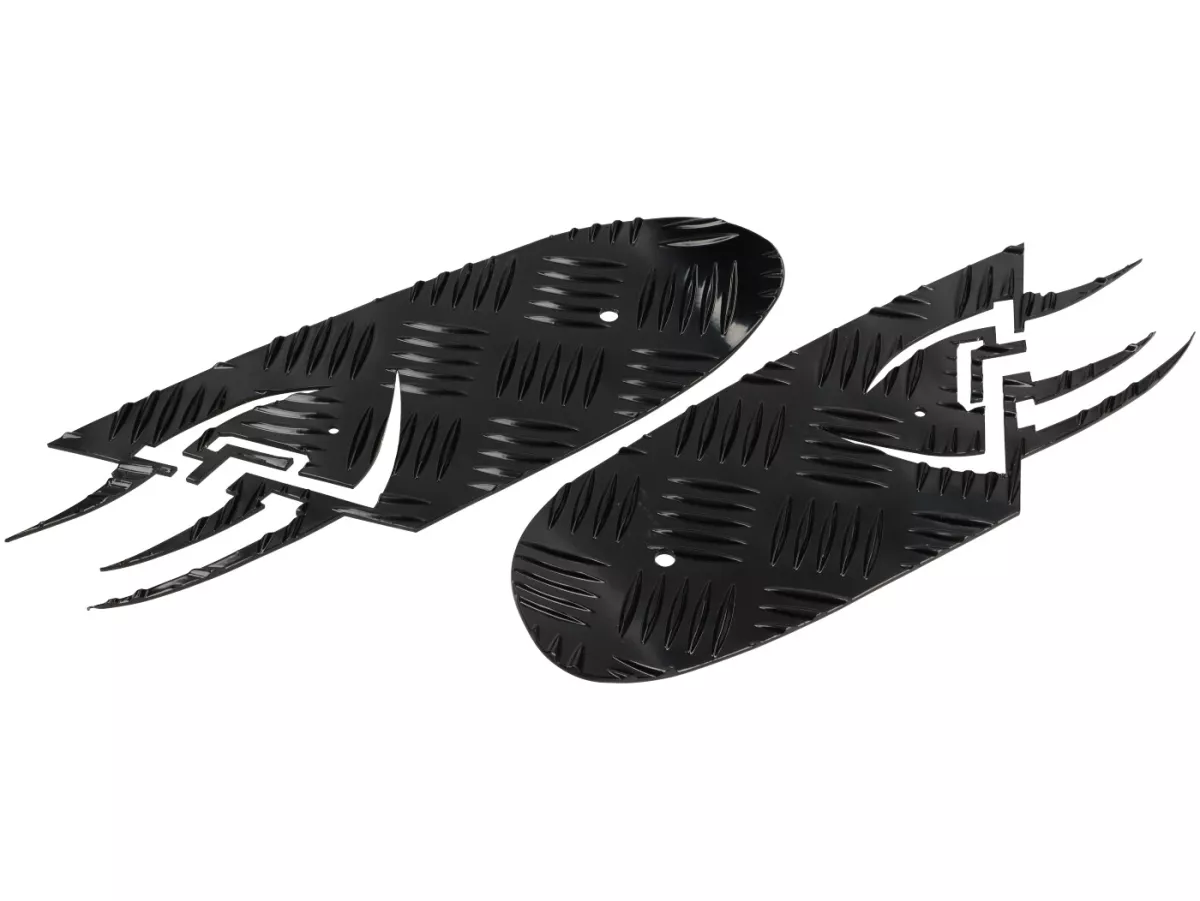 Marchepieds aluminium -DF OPTICPARTS Style 16- Peugeot JetForce - partie avant - noir