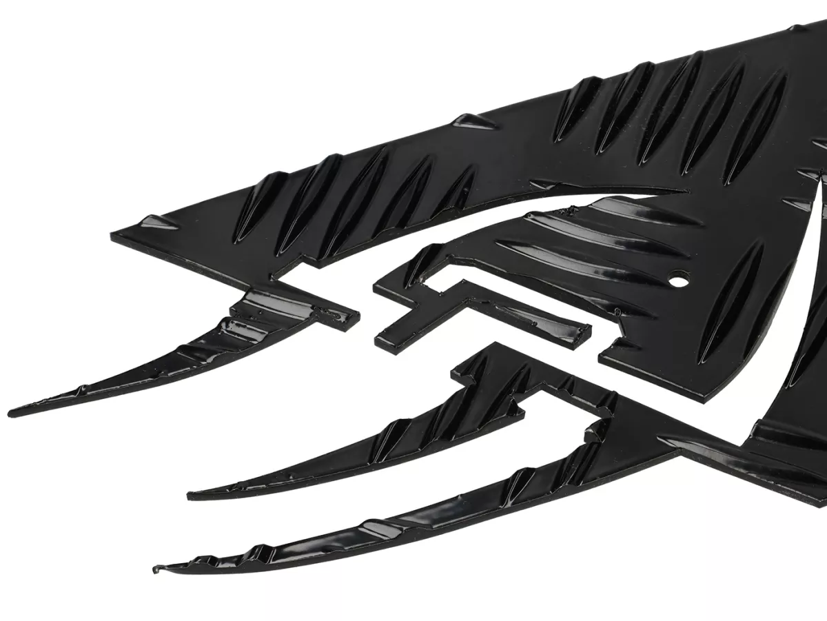 Marchepieds aluminium -DF OPTICPARTS Style 16- Peugeot JetForce - partie avant - noir