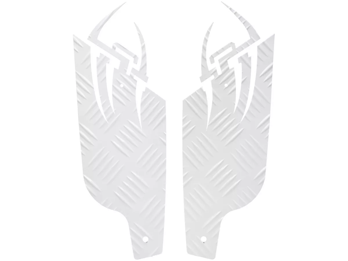 Marchepieds aluminium -DF OPTICPARTS Style 16- Peugeot JetForce - partie arrière - blanc