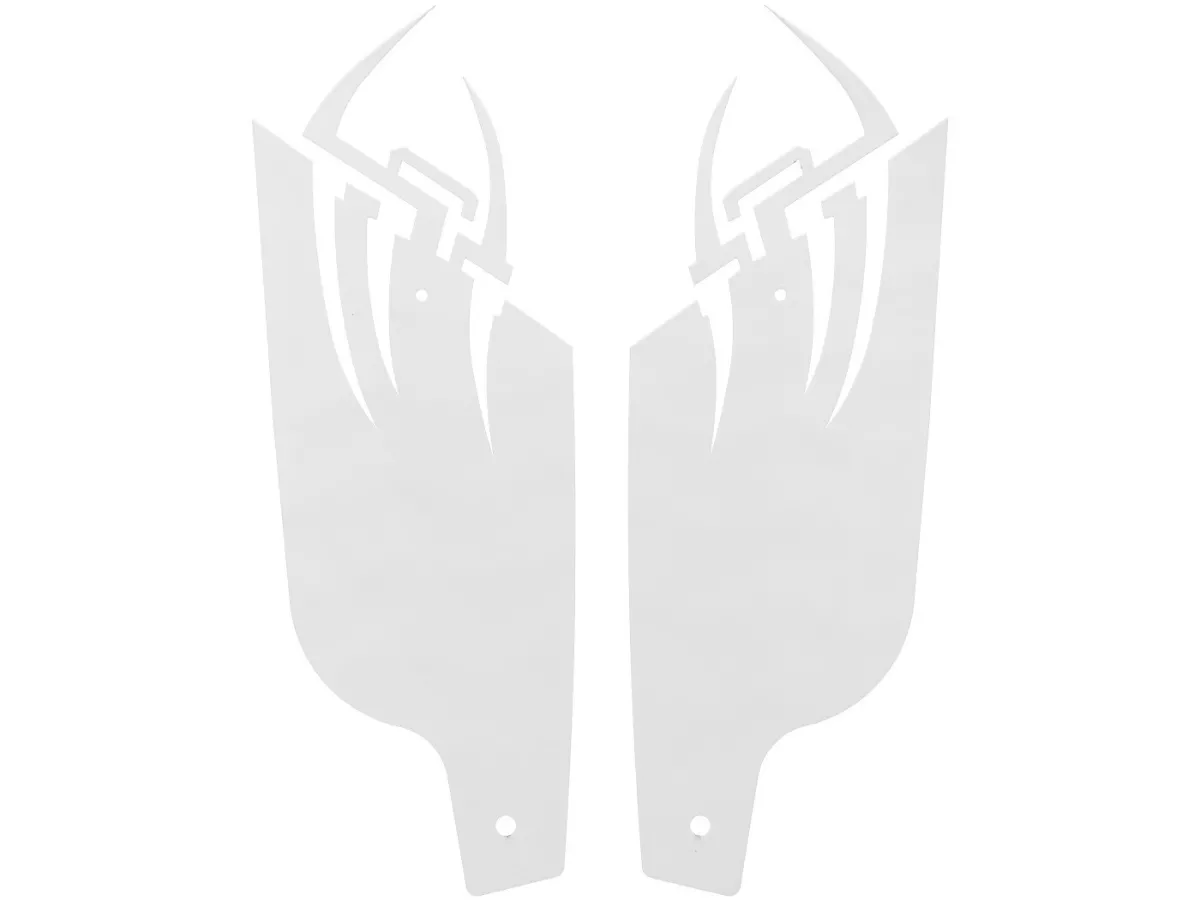 Marchepieds aluminium -DF OPTICPARTS Style 16- Peugeot JetForce - partie arrière - blanc