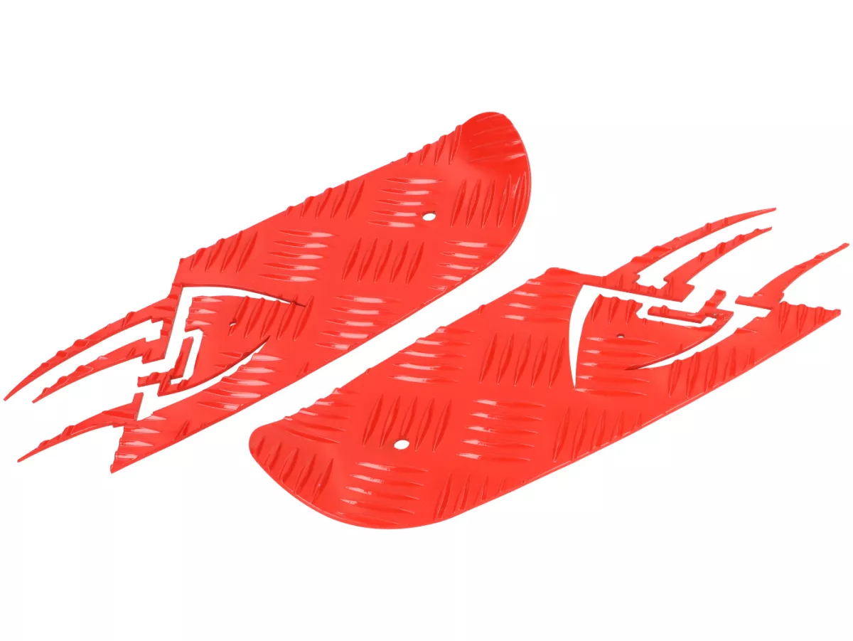 Marchepieds aluminium -DF OPTICPARTS Style 16- Peugeot JetForce - partie avant - rouge