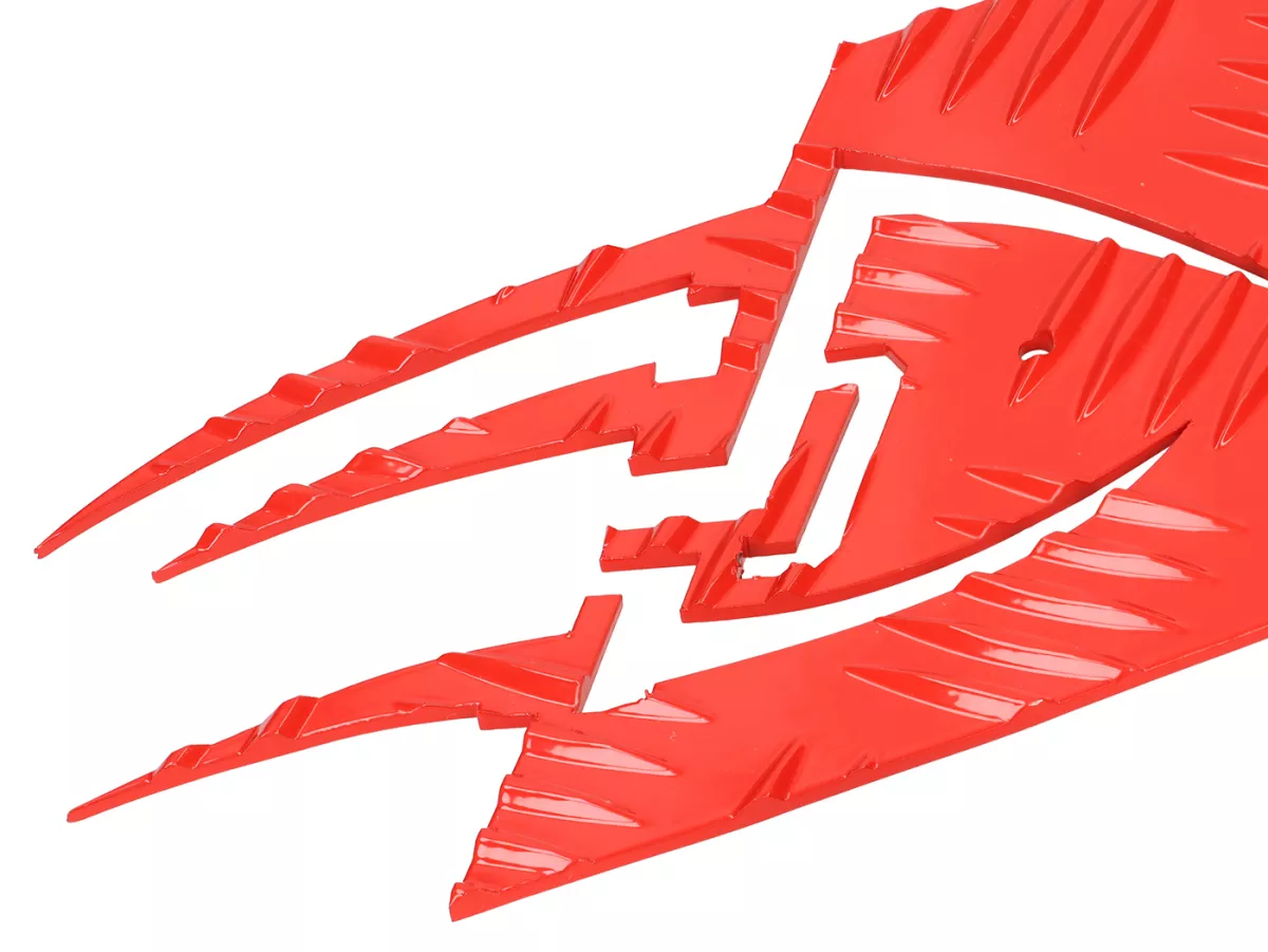 Marchepieds aluminium -DF OPTICPARTS Style 16- Peugeot JetForce - partie avant - rouge