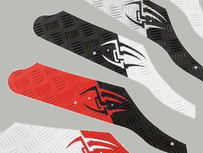 Runningboard alloy -DF OPTICPARTS Style 16- Piaggio NRG Power - rear part - white