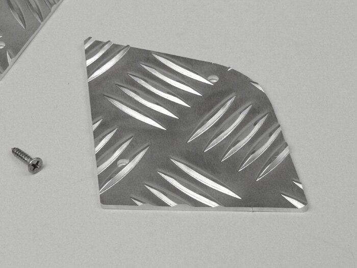 Marchepieds aluminium passager -DF OPTICPARTS- Sachs Speedforce - tôle gaufrée