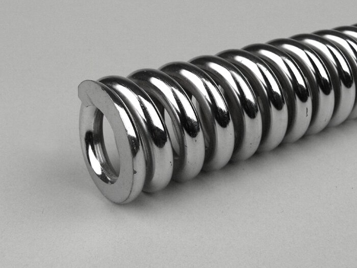 Shock absorber spring front -HURRICANE l=180mm- Vespa GL - Chrome