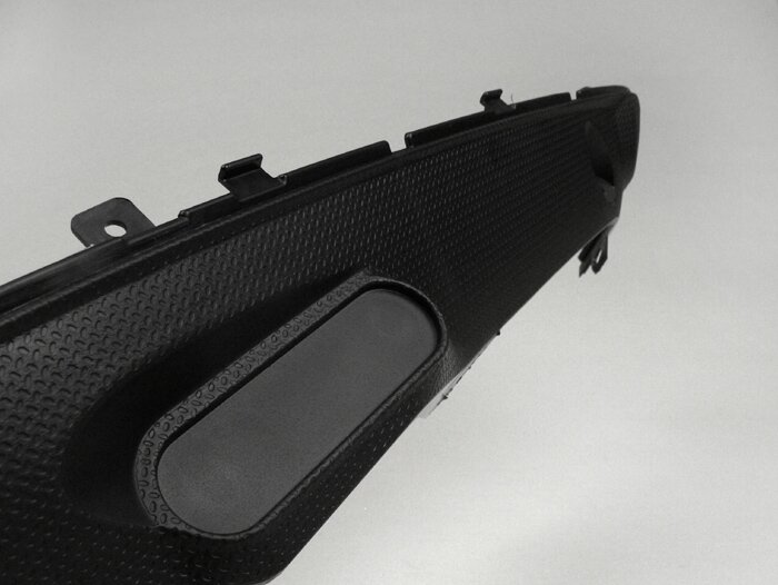 Revestimiento lateral trasero inferior izquierdo -GILERA- Runner (a partir de 2006) (ZAPC461, ZAPC462, ZAPM461, ZAPM462, ZAPM463, ZAPM464) - Negro