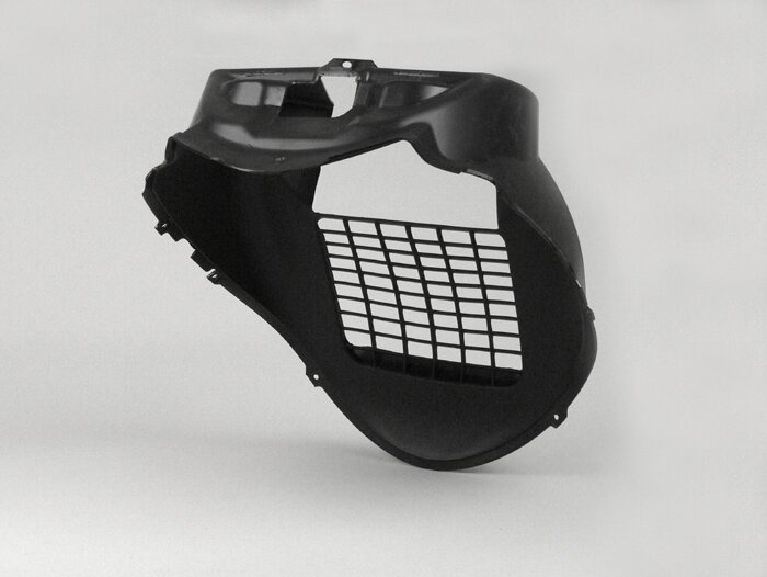 Legshield lower fairing -GILERA- Runner (2006-) (ZAPC461, ZAPC462, ZAPM461, ZAPM462, ZAPM463, ZAPM464) - black