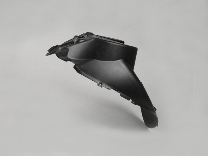 Legshield lower fairing -GILERA- Runner (2006-) (ZAPC461, ZAPC462, ZAPM461, ZAPM462, ZAPM463, ZAPM464) - black