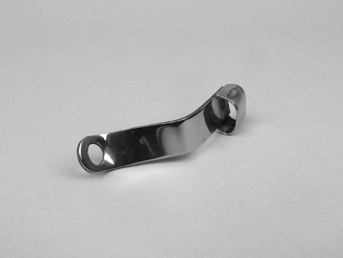 Bevestigingsplaat voor schakelkabels op motor -OEM KWALITEIT- Vespa PX, T5, Cosa, Rally, Sprint, GT, GTR, TS, Super, GL, VNA, VNB, VBA, VBB, LML Star, Stella - roestvrij staal