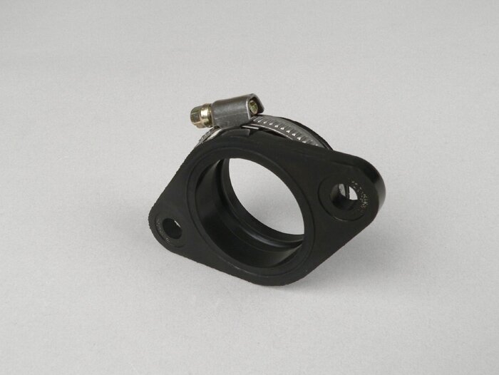 Manchon souple avec bride pour carburateur/pipe d’admission, clapet -MIKUNI- CS=45mm, écartement des trous=70mm